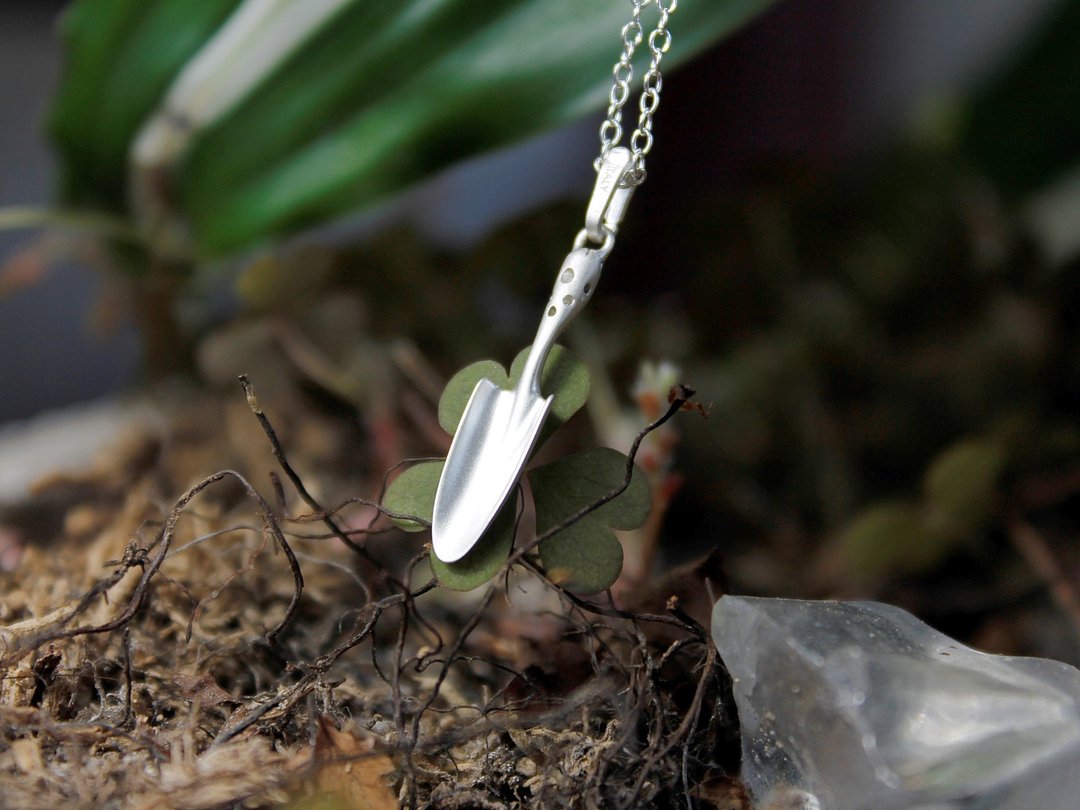 Shovel Necklace For shabel / Key. - 项链 - 其他金属 银色