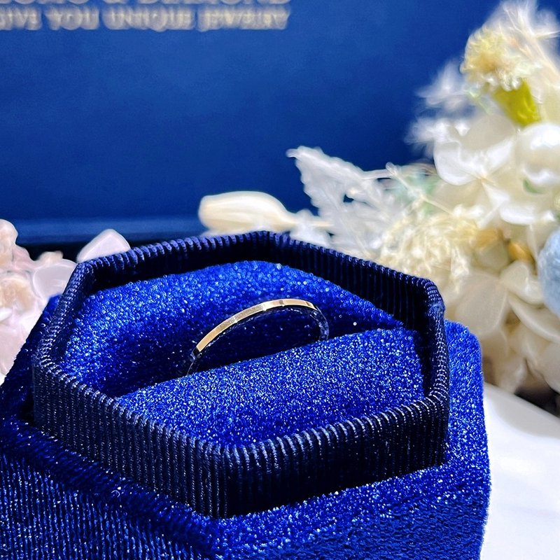 玩赏级珠宝 | 极细素面叠戴线戒 | 洗手免摘 | 可升级K金白金 - 戒指 - 其他金属 