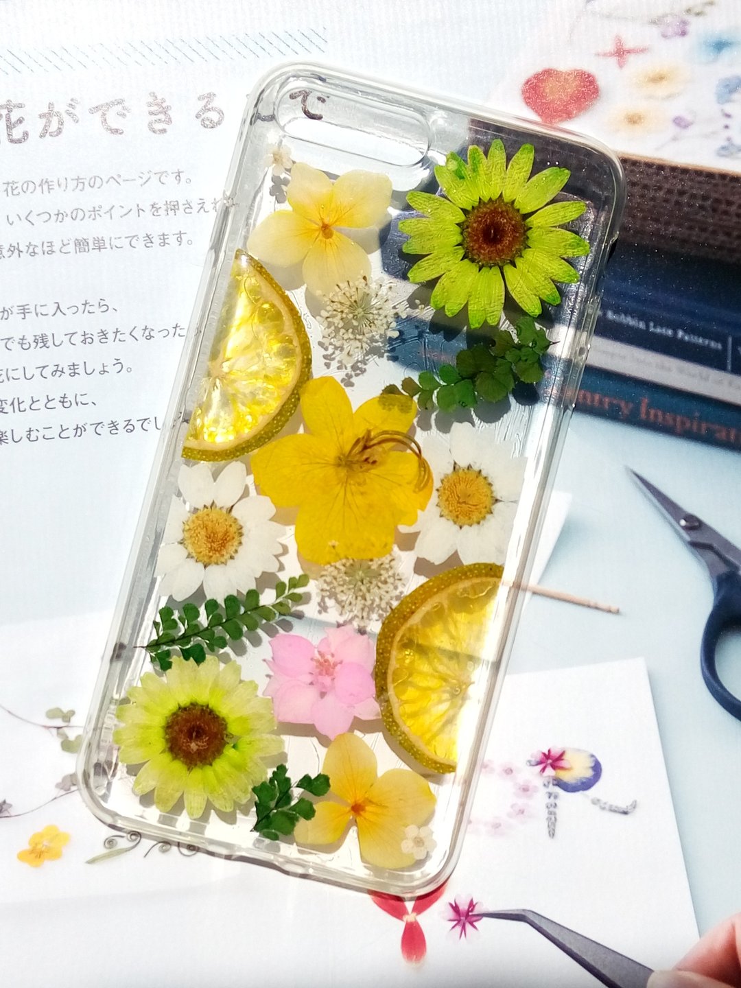 Annys workshop手作押花手机保护壳, iPhone 7 plus及iPhone 8 plus适用, 夏日盛宴 - 手机壳/手机套 - 塑料 多色
