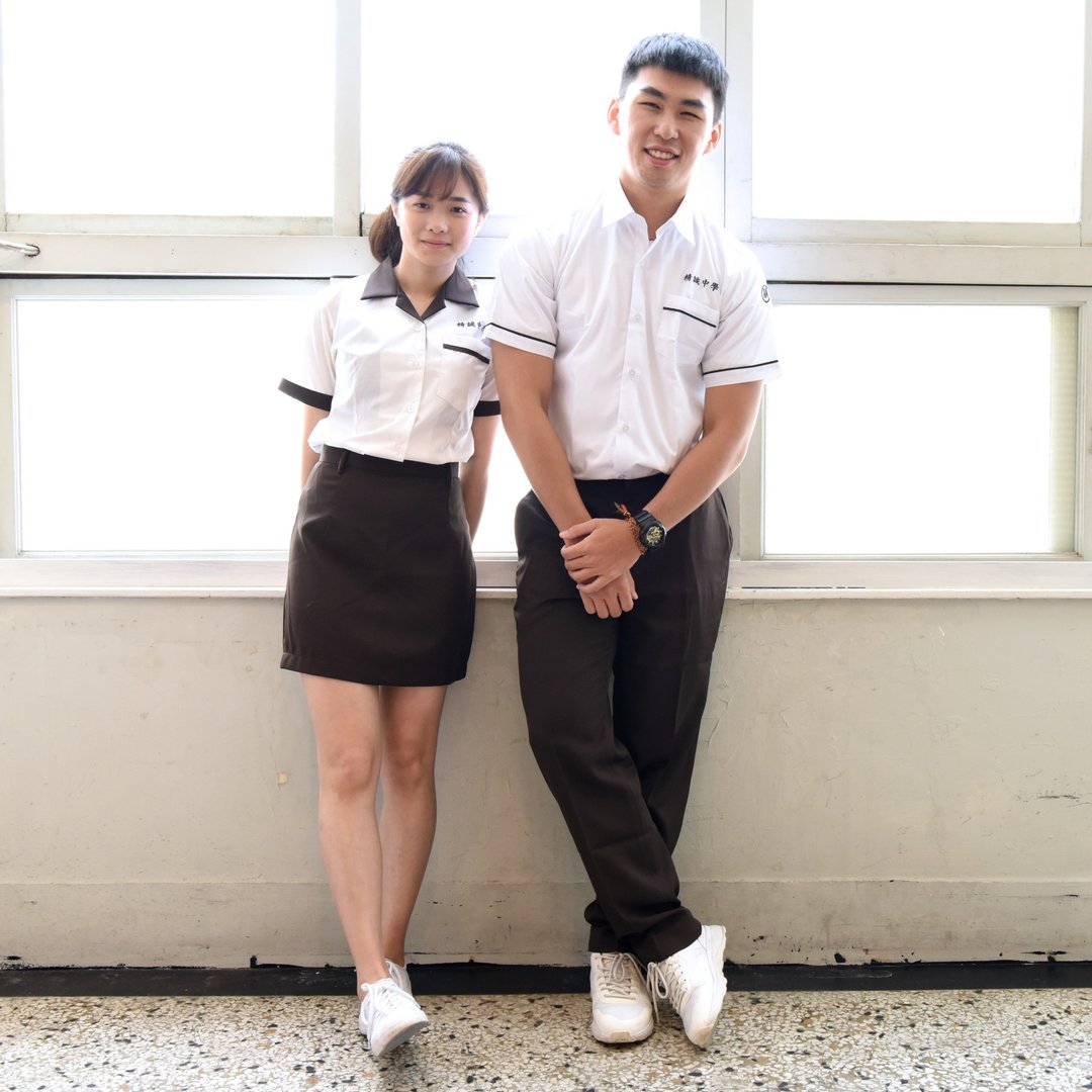 【中美牌制服】 精诚中学*那些年柯景腾制服 (上衣和裤子分售) - 男装衬衫 - 棉 咖啡色