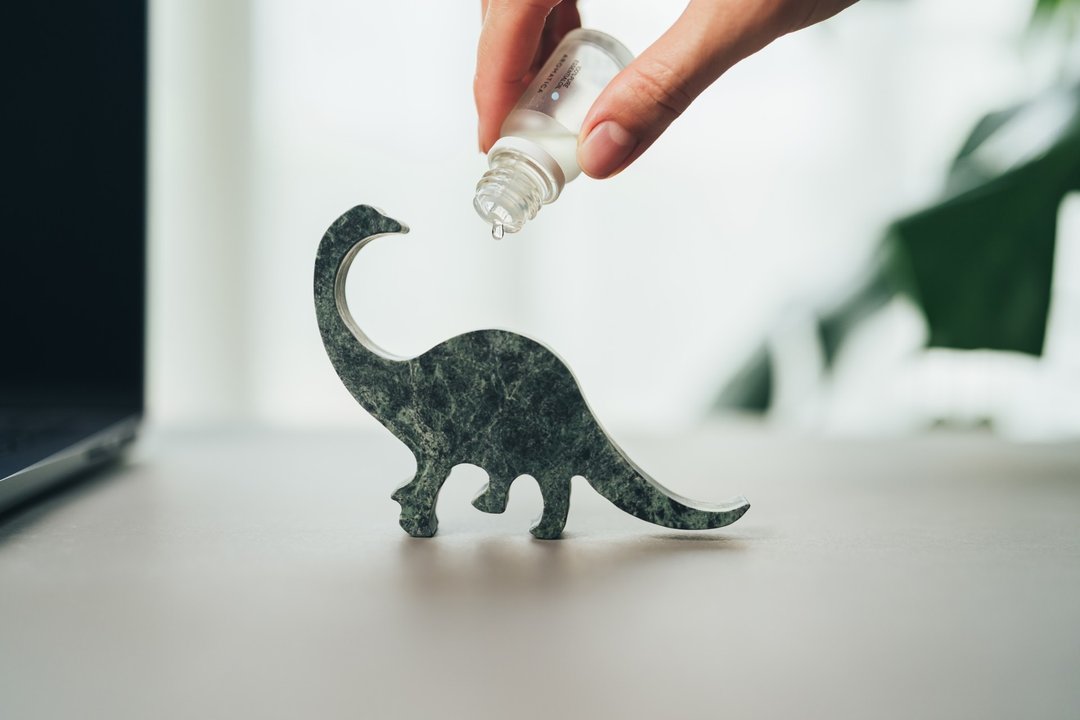 恐龙扩香石 Serpentine Dinosaur Diffuser 大理石 台湾蛇纹石 - 香薰/精油/线香 - 石头 绿色