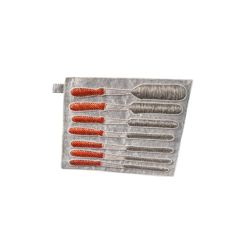 停产决定!!! CRAFTSMAN POUCH Chisel 工具造型收纳袋-凿子 - 零钱包 - 聚酯纤维 灰色
