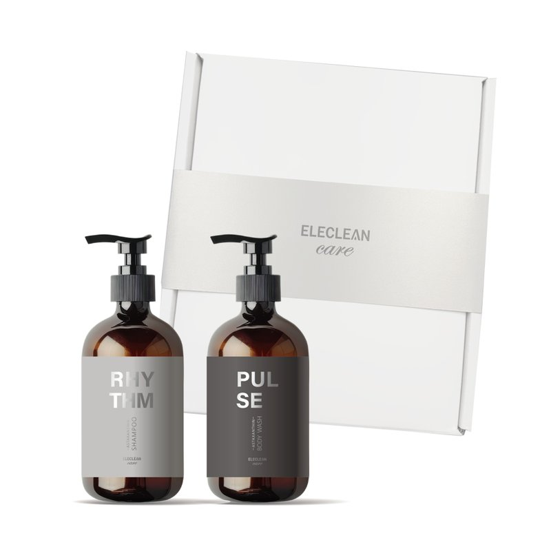 ELECLEAN Care 虾红素洁净露&洗发露 2入洗沐礼盒 - 沐浴用品 - 其他材质 橘色