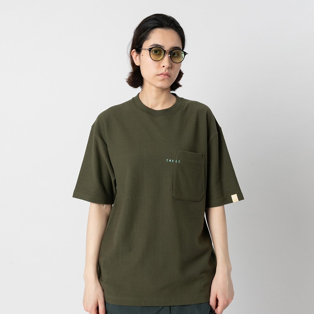 PocketTee双层口袋小领口廓形宽松通勤短袖棉T恤Cityboy - 男装上衣/T 恤 - 棉 