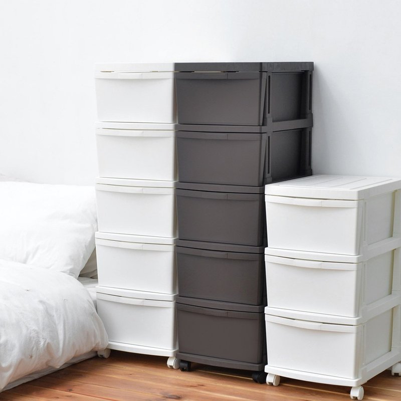 日本JEJ ASTAGE EMING CEVO 日制五层移动式抽屉柜-DIY-2色可选 - 收纳用品 - 塑料 白色