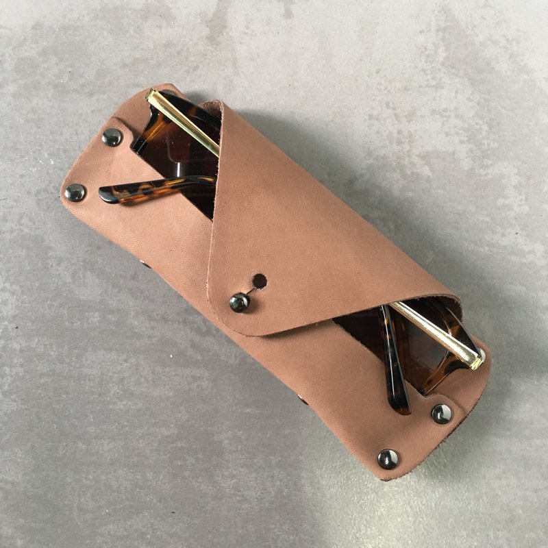 Eyeglasses Leather Case, Leather Sunglasses Case - 眼镜/眼镜框 - 真皮 咖啡色