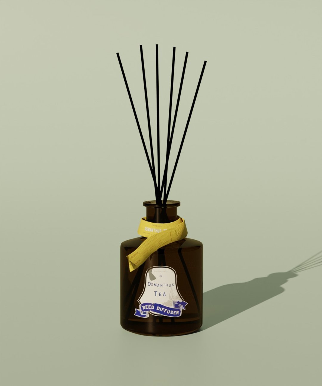 【漂流瓶系列】No. 39 金桂花茶 室内扩香 - 香薰/精油/线香 - 玻璃 咖啡色