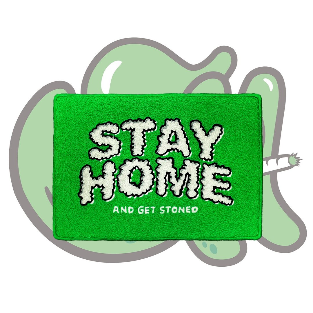 StayHome Classic Smokey Logo playmat 经典烟雾家用地垫 - 地垫/地毯 - 其他材质 绿色