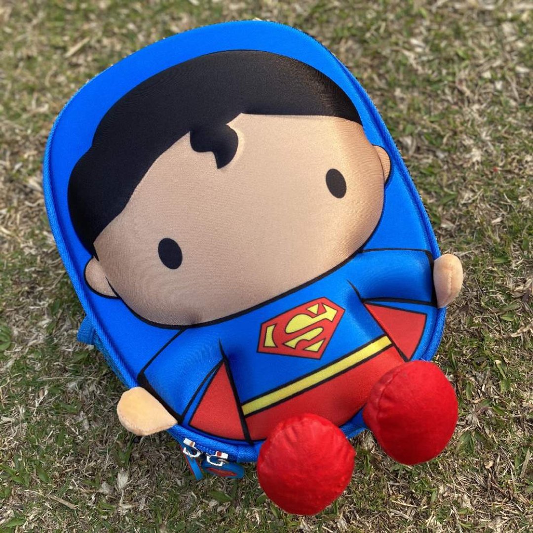 Justice League 正义联盟 3D KID'S BACKPACK - 超人版 - 后背包/双肩包 - 聚酯纤维 蓝色