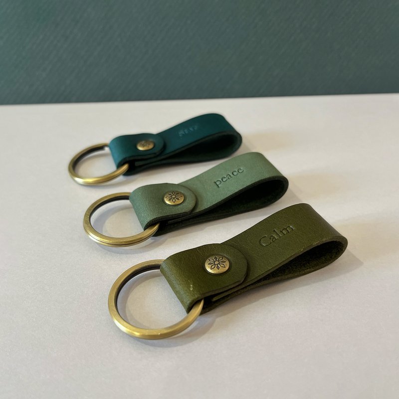 Cube 皮革钥匙圈 花园系列  S/2  新色登场 NEW - 钥匙链/钥匙包 - 真皮 