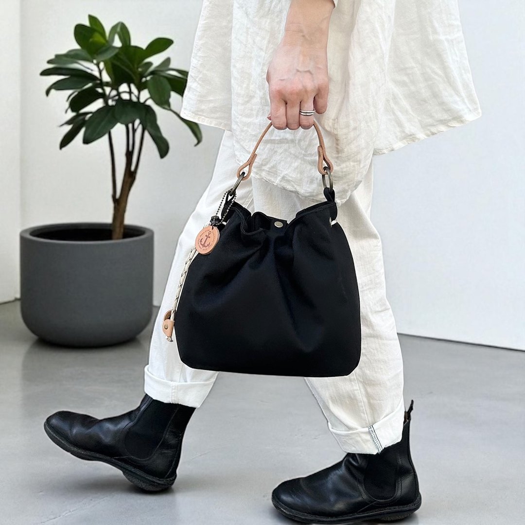 BALON mini 黑色 x 米白 CORDURA 拨水尼龙材质包款 - 侧背包/斜挎包 - 尼龙 黑色