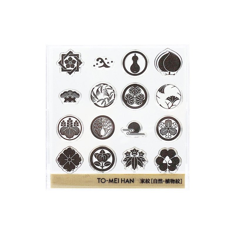 家徽_自然・植物纹印章 -超精细复刻透明印章 TO-MEI HAN - - 印章/印台 - 树脂 透明