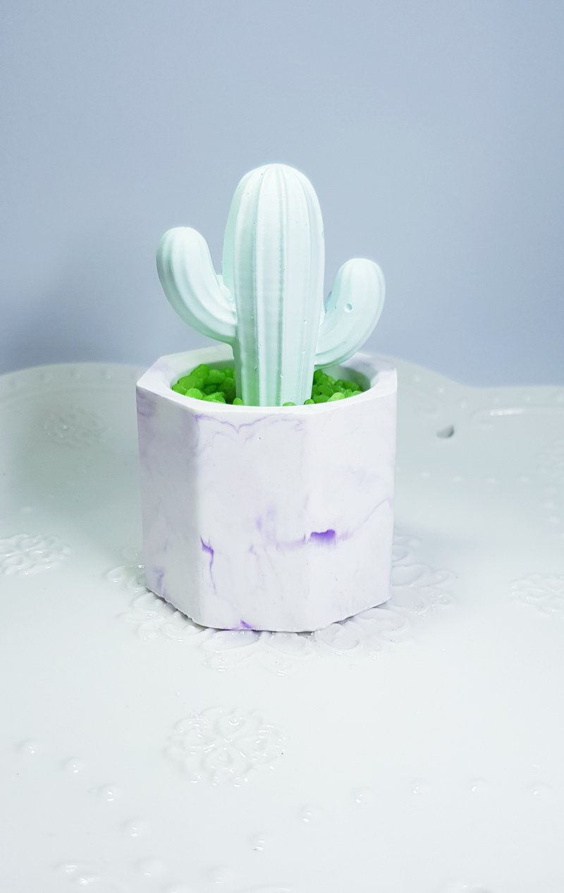【Miss Feng】手作疗愈系仙人掌盆摘扩香石-附香精 圣诞交换礼物 - 摆饰 - 其他材质 