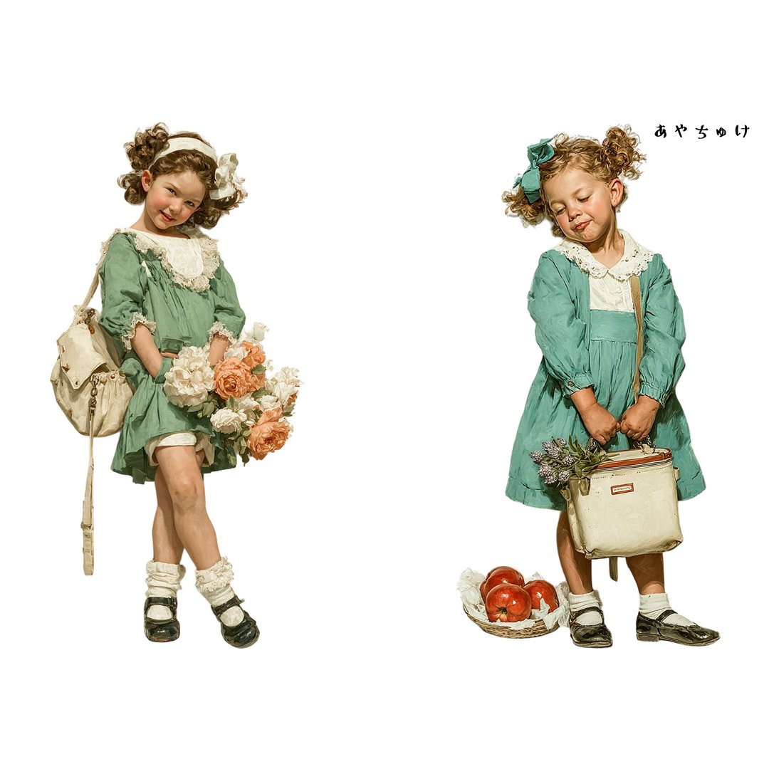 【4 月新品 1】08-121-0099 人物贴纸 春日复古 - 贴纸 - 纸 
