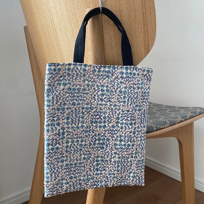 mina perhonen mini tote SleepingRose x Tambourine BU - 手提包/手提袋 - 棉．麻 蓝色