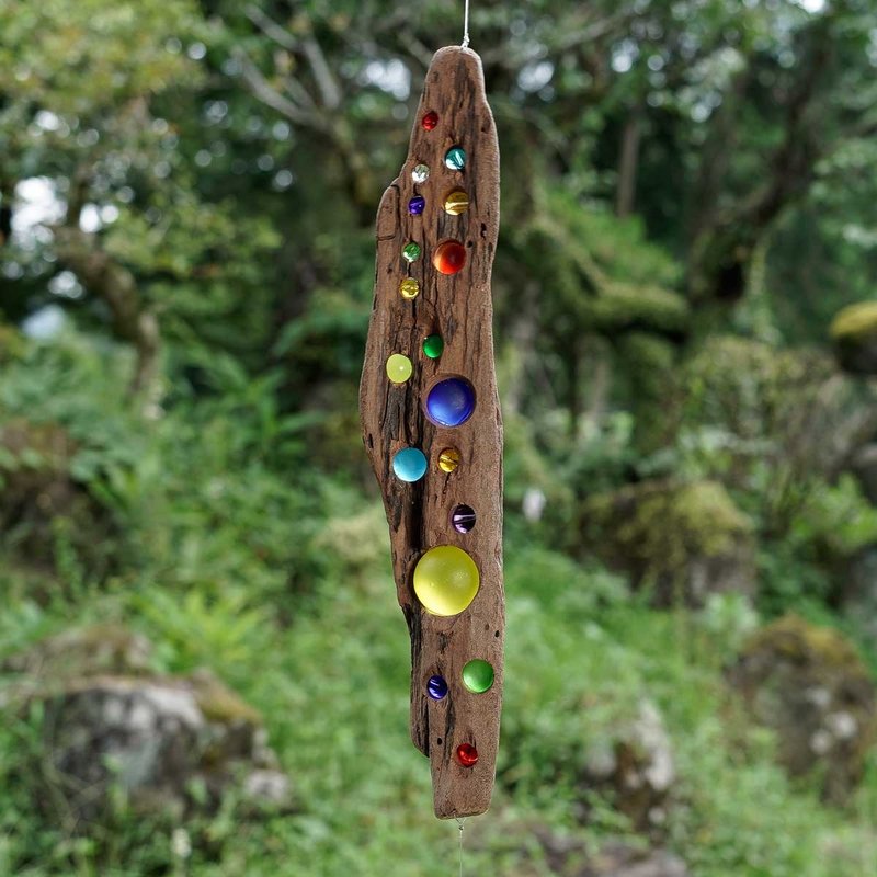 为您的空间带来阳光 浮木与阳光捕捉器&吊饰 窗户装饰 玻璃珠 水晶棱镜 海滩风格 71 - 墙贴/壁贴 - 玻璃 咖啡色