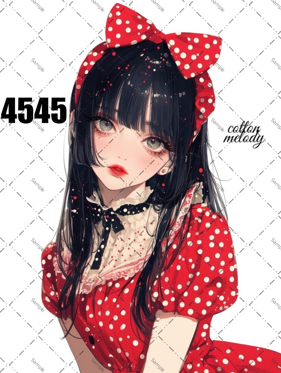 original sticker no.4545 人物贴纸 原创贴纸 原创人物贴纸 装饰贴纸 cotton melody - 贴纸 - 纸 