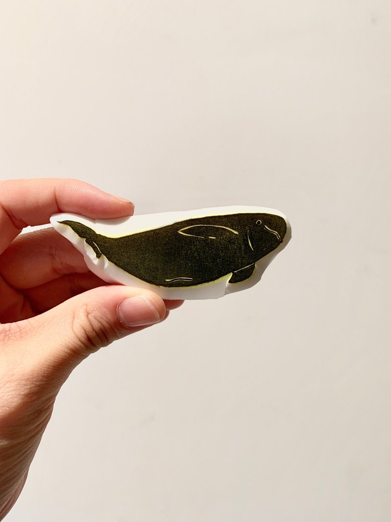 鲸豚印章 窄背江豚 - 印章/印台 - 橡胶 灰色