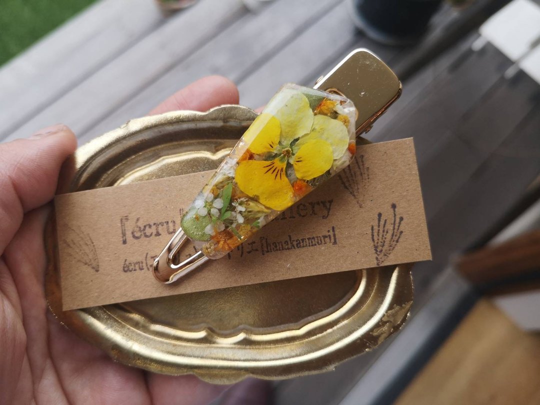 The remaining 2 types. Limited to 1 piece. Handmade hair clip - 发饰 - 植物．花 多色