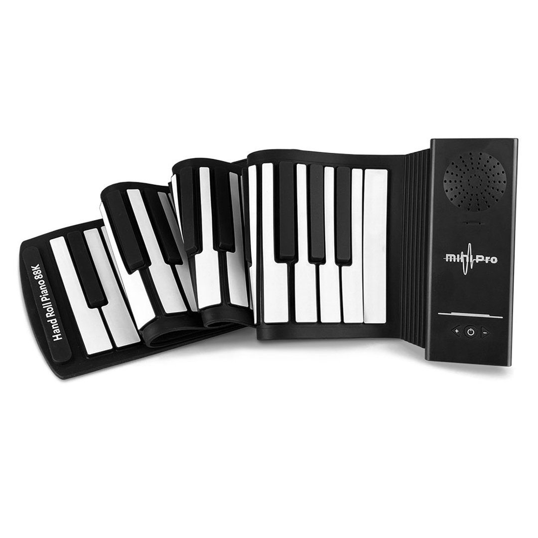 Hand Roll Piano 88键手卷钢琴minipro 钢琴纯享版 薄型电子琴 - 吉他/乐器 - 硅胶 黑色