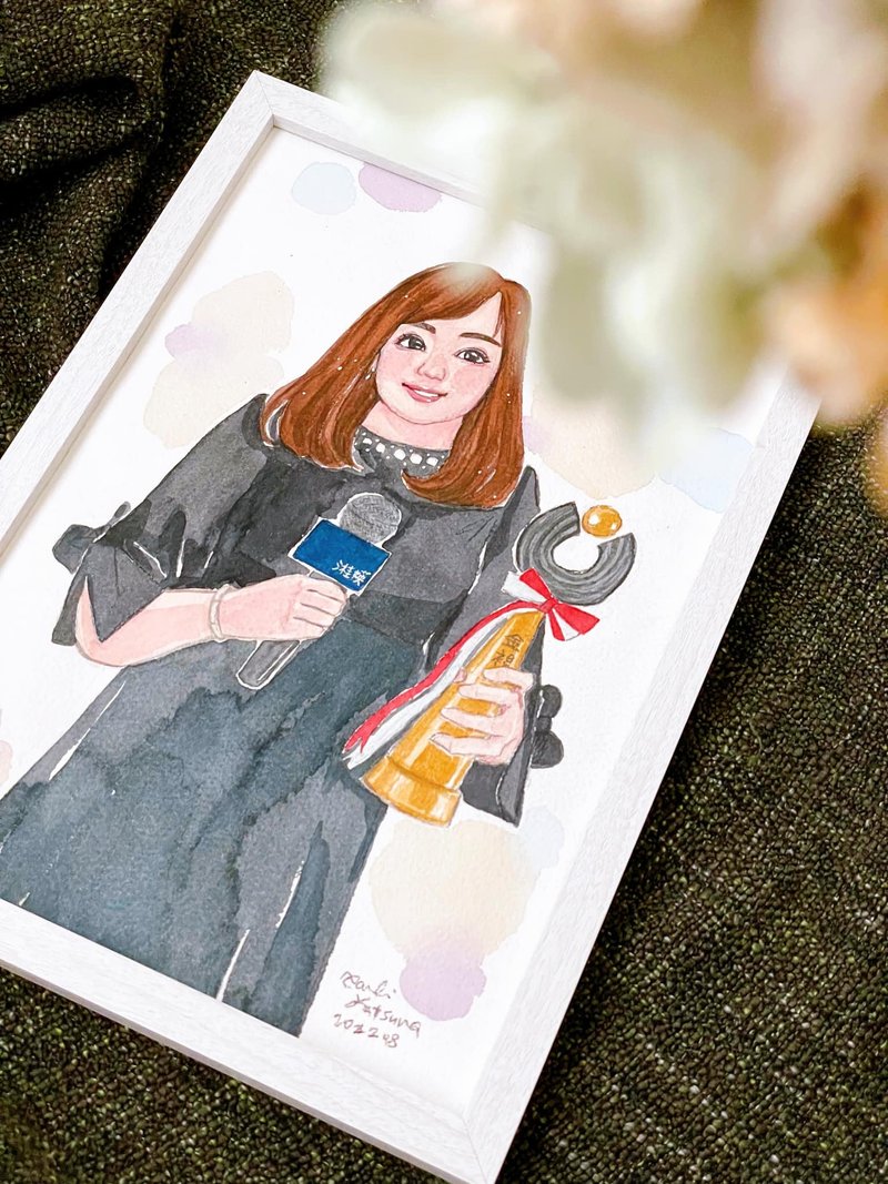 People Portrait 画像  / A4单人卖场 / 人像 / 宠物 / 礼物 - 订制画像 - 纸 