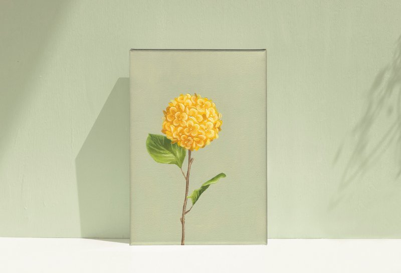 【体验】台中油画体验课程/四季花令-绣球花/台中画室 - 插画/绘画/写字 - 棉．麻 