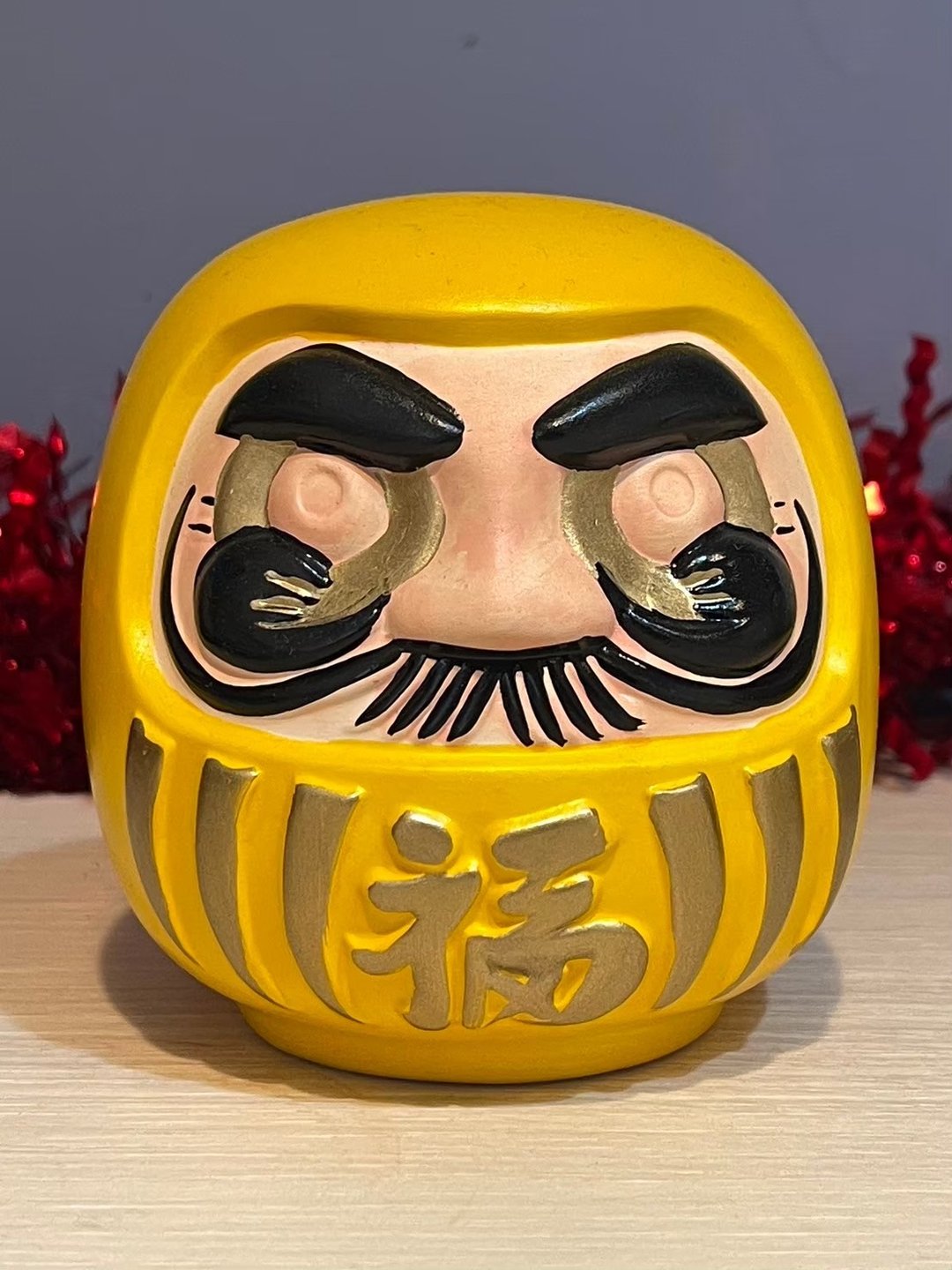 陶瓷 祈愿招福不倒翁存钱筒(黄) 金运向上 - 摆饰 - 陶 黄色