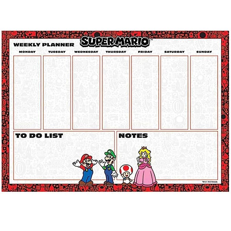 【任天堂】玛利欧与他的冒险伙伴A4记事本 - 便条纸/标签贴 - 其他材质 多色