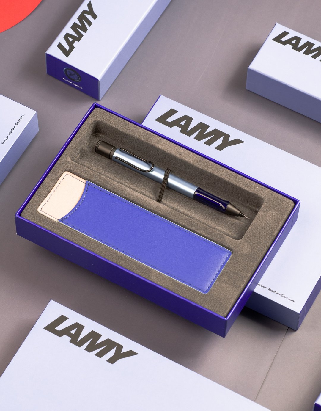 【雷雕刻字】LAMY  自动铅笔 限量单入笔套礼盒/AL star -冰霜蓝 - 铅笔/自动铅笔 - 铝合金 蓝色