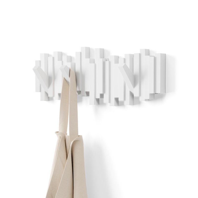 Umbra Sticks 壁挂衣帽盒 (白色) - 衣架/挂勾 - 其他材质 