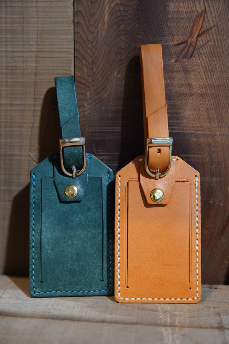 行李吊牌 - 皮件 - 真皮 