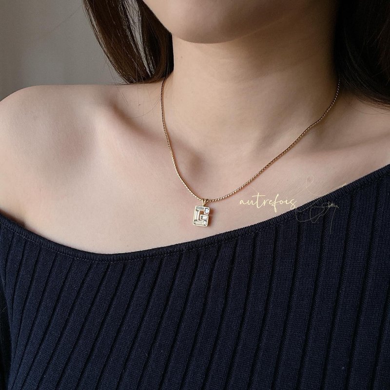 中古 Givenchy 纪梵希 水钻颈链 - 项链 - 其他金属 金色