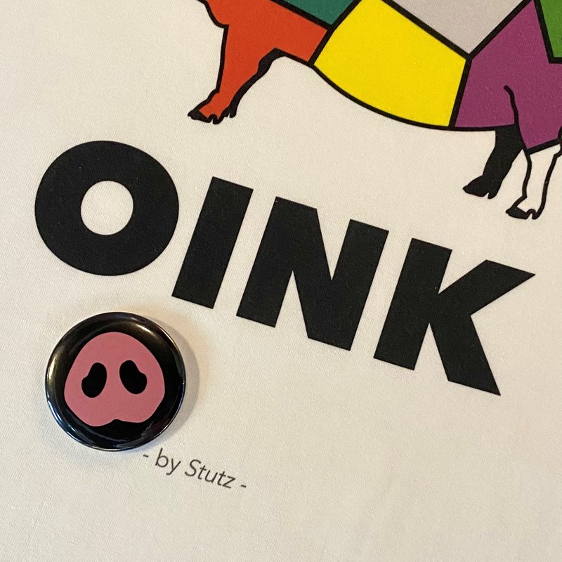 OINK 徽章 - 徽章/别针 - 其他材质 多色