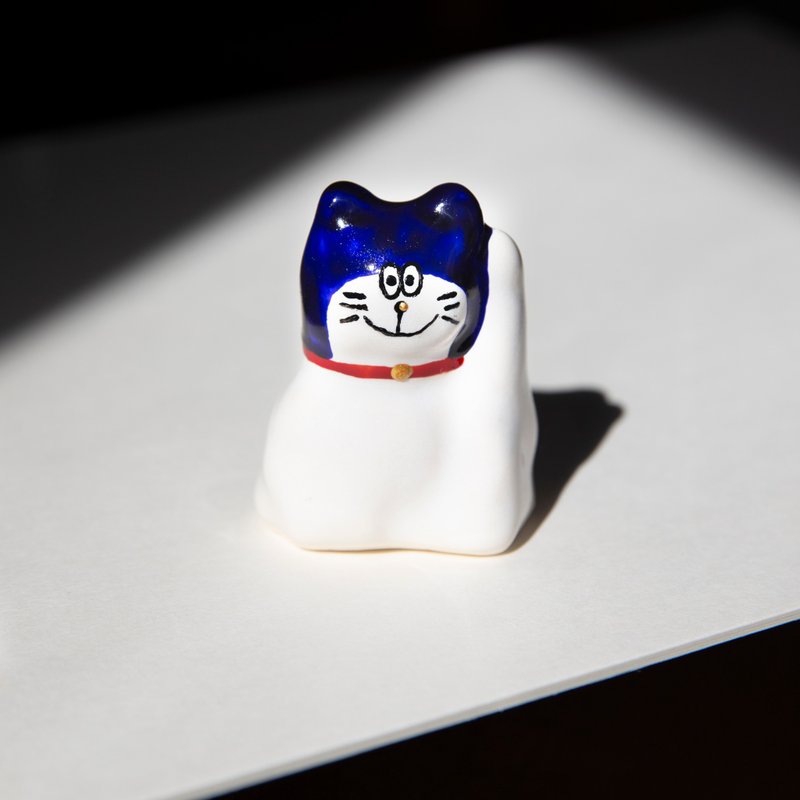 街头开运招财猫-诚恳哆啦 - 摆饰 - 陶 白色
