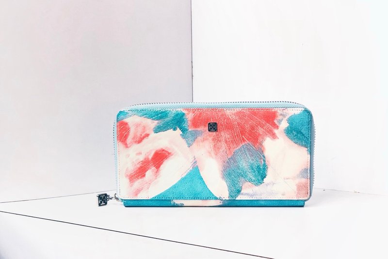 Tosca | Floral Print Long Wallet - 4Pattern 真皮 长皮夹 钱包 - 皮夹/钱包 - 真皮 