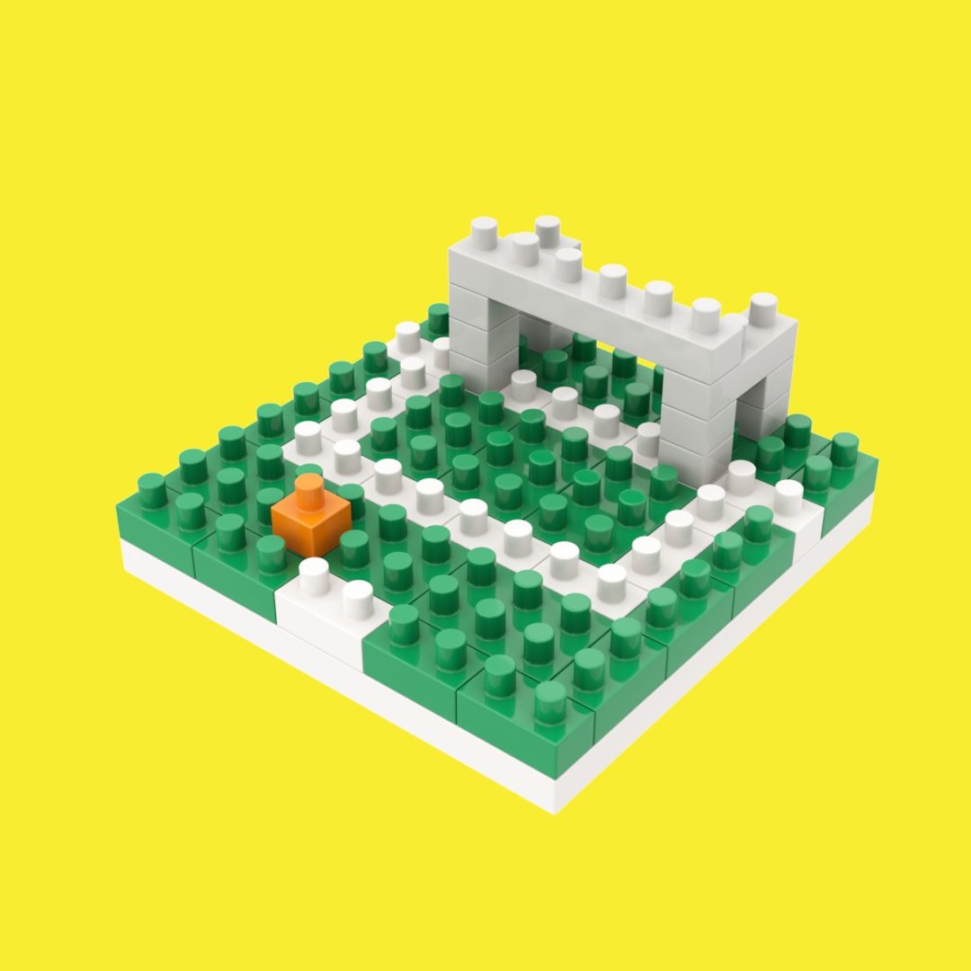 Archbrick 小足球场微积木 Nanoblock - 摆饰 - 塑料 多色