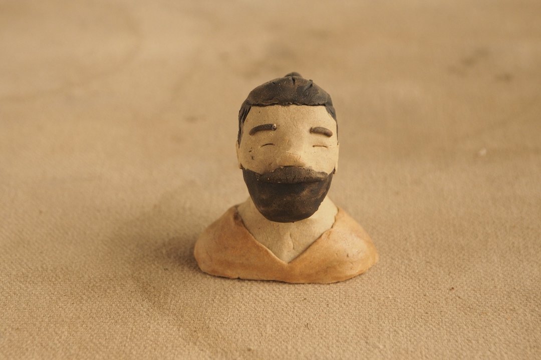 Uncle Vajiralongkorn Ceramic 2 - 摆饰 - 陶 橘色