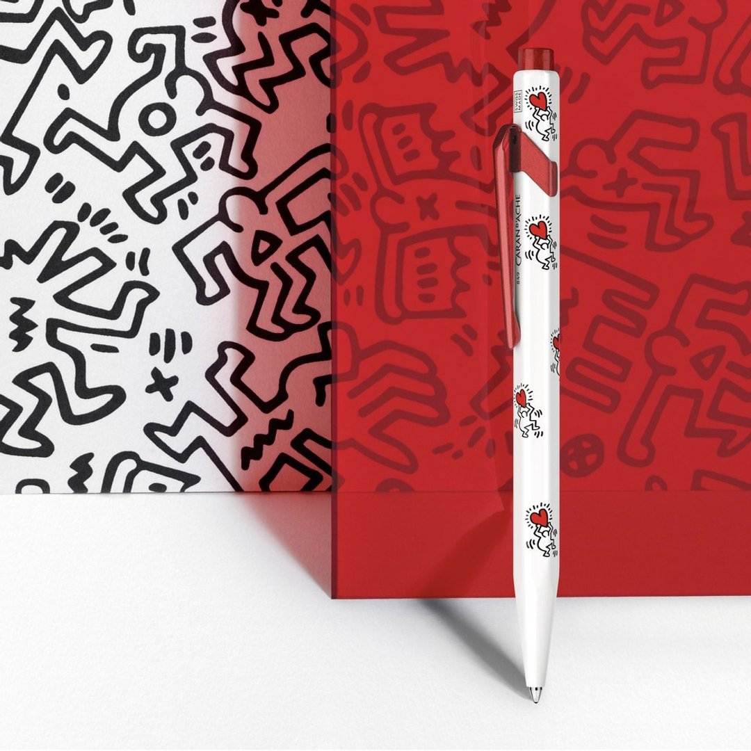 849 KEITH HARING 卡塔尔 经典原子笔 白色限量款 - 圆珠笔/中性笔 - 其他金属 白色