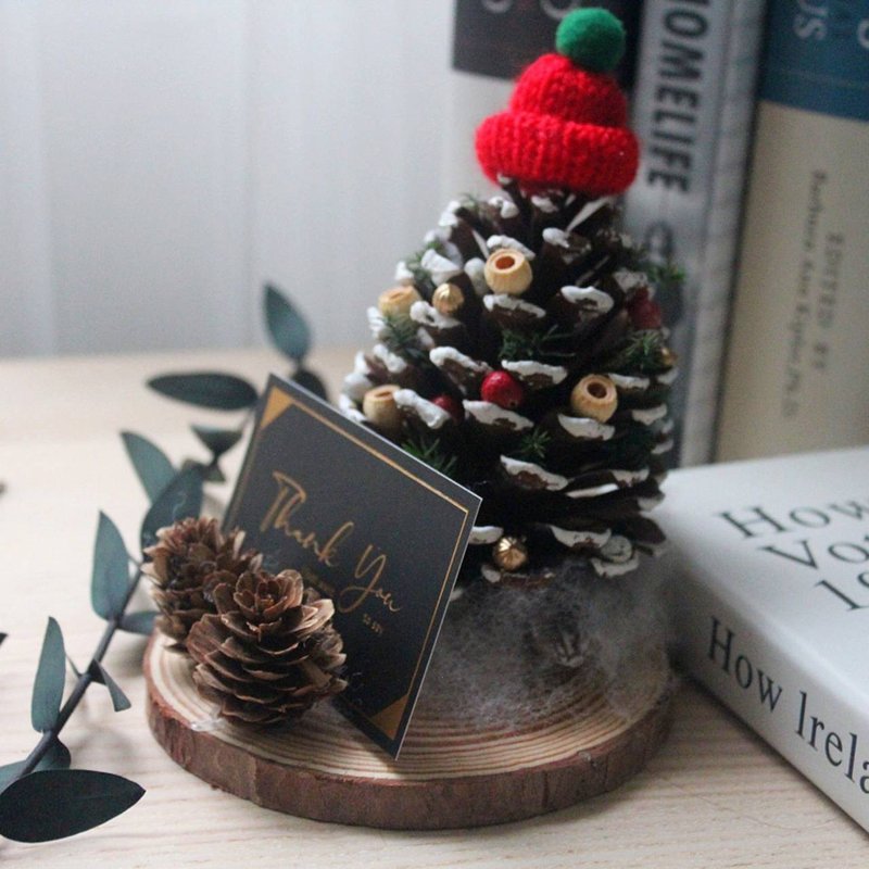 【圣诞限定-台中场】手作课程 | 松果圣诞树名片座 - 植栽 - 植物．花 