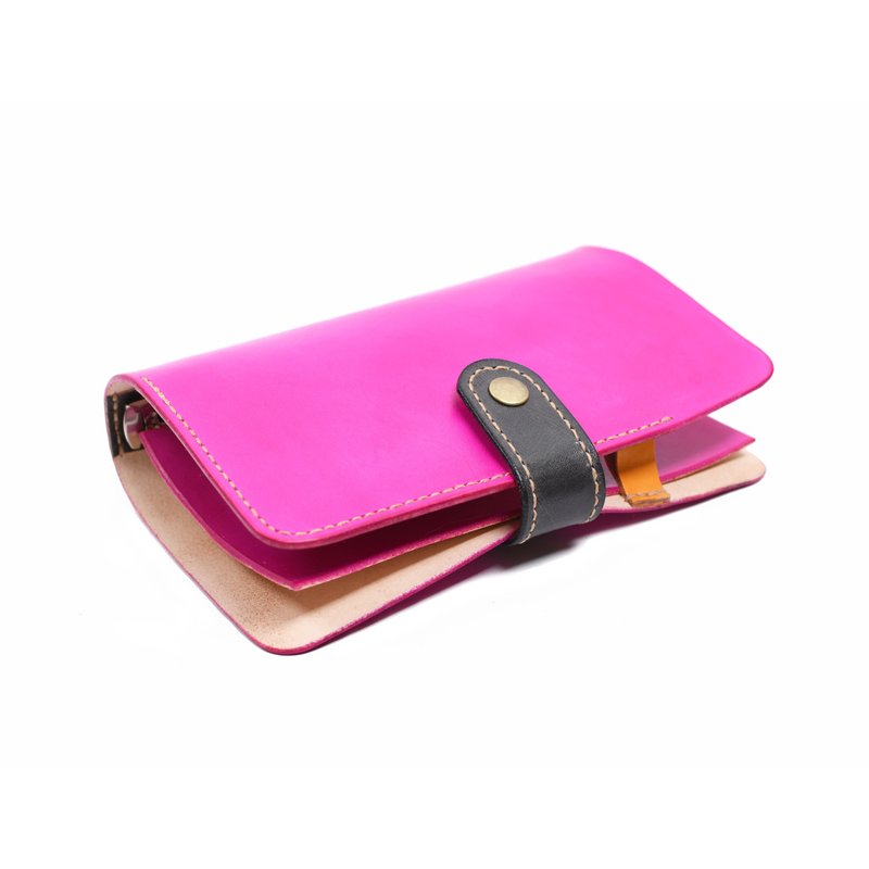 公主出任务。植鞣真皮活页笔记本 - 笔记本/手帐 - 真皮 粉红色