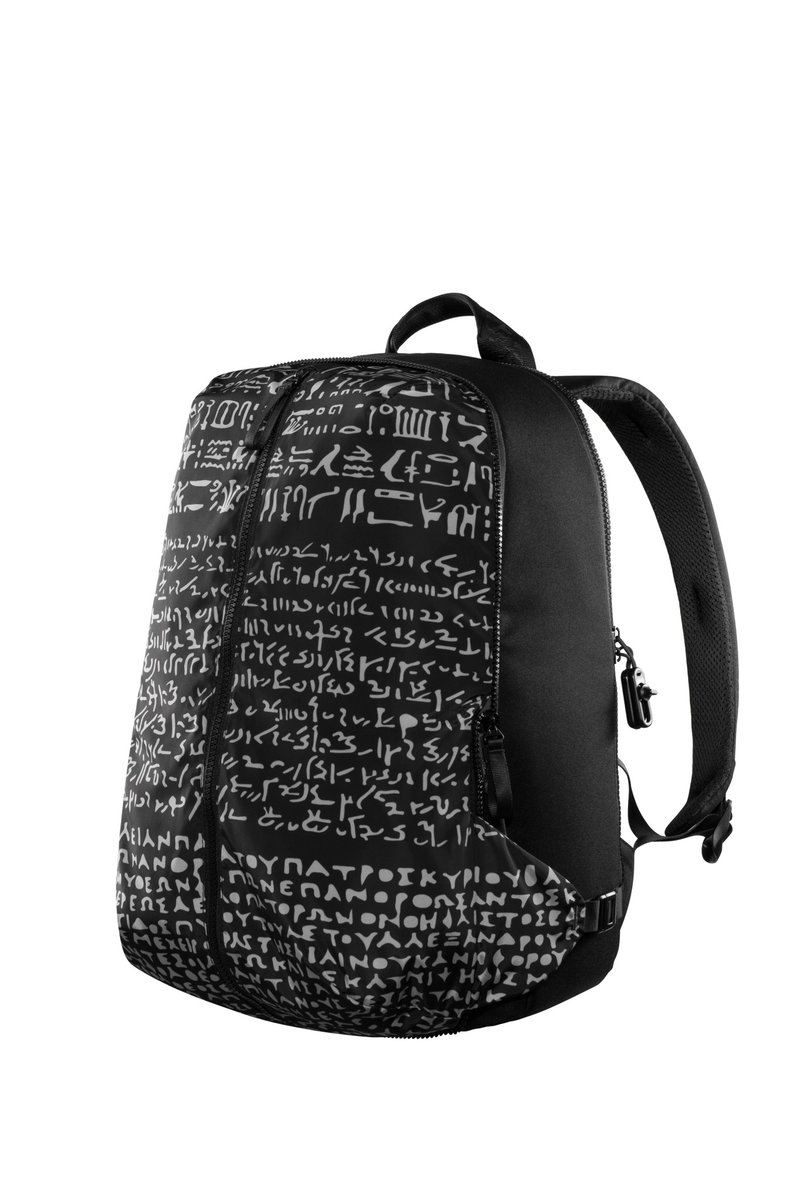 XD Design x 大英博物馆联乘系列 - 双子星多功能变容防盗背包 - 后背包/双肩包 - 其他人造纤维 黑色