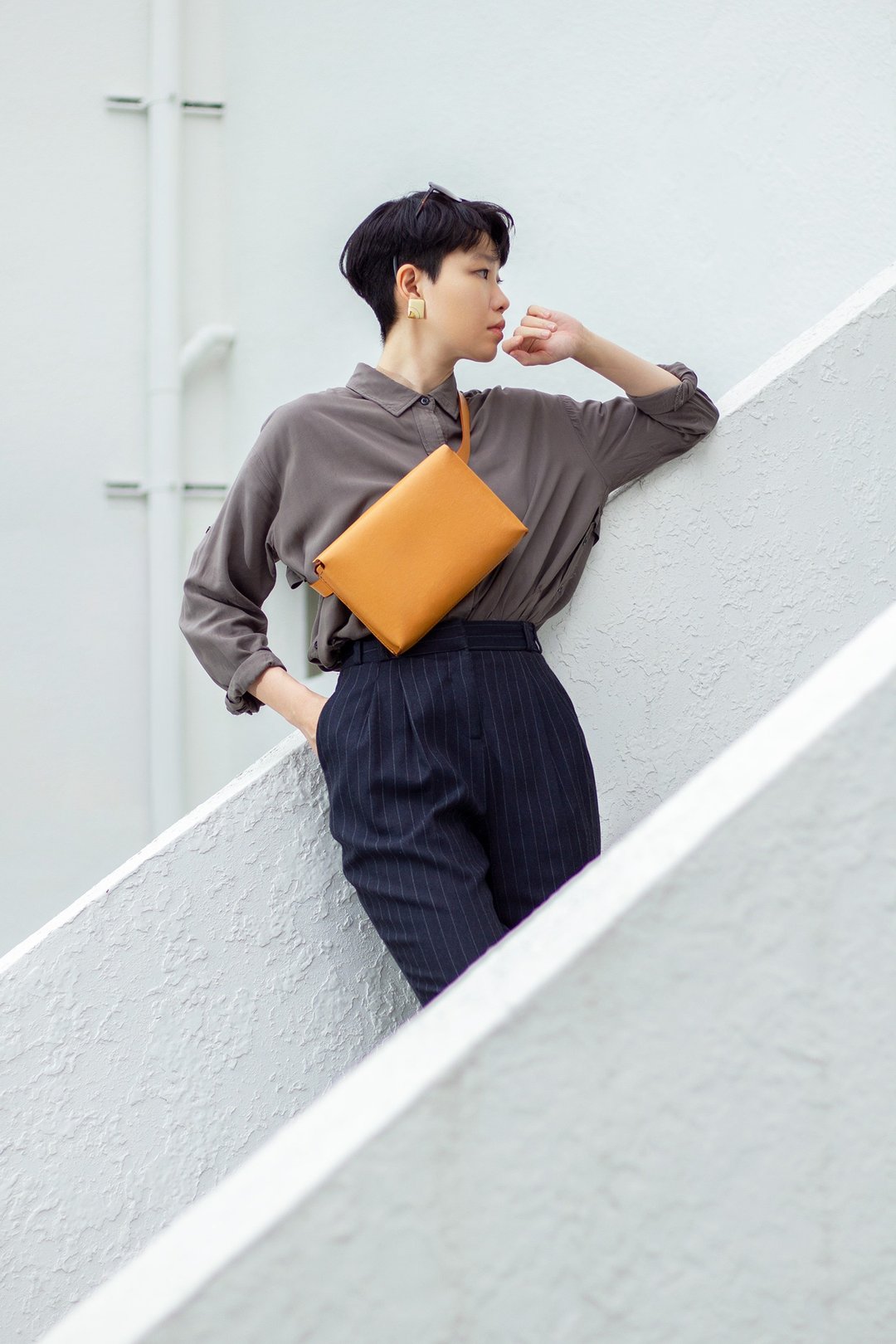 【展示品】真皮随身包 Belt Bag 腰包 斜背包 iPad Mini 书 植鞣 - 侧背包/斜挎包 - 真皮 