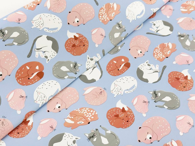 卷尾巴窝着睡/欧洲进口包装纸 100x70cm - 包装材料 - 纸 多色