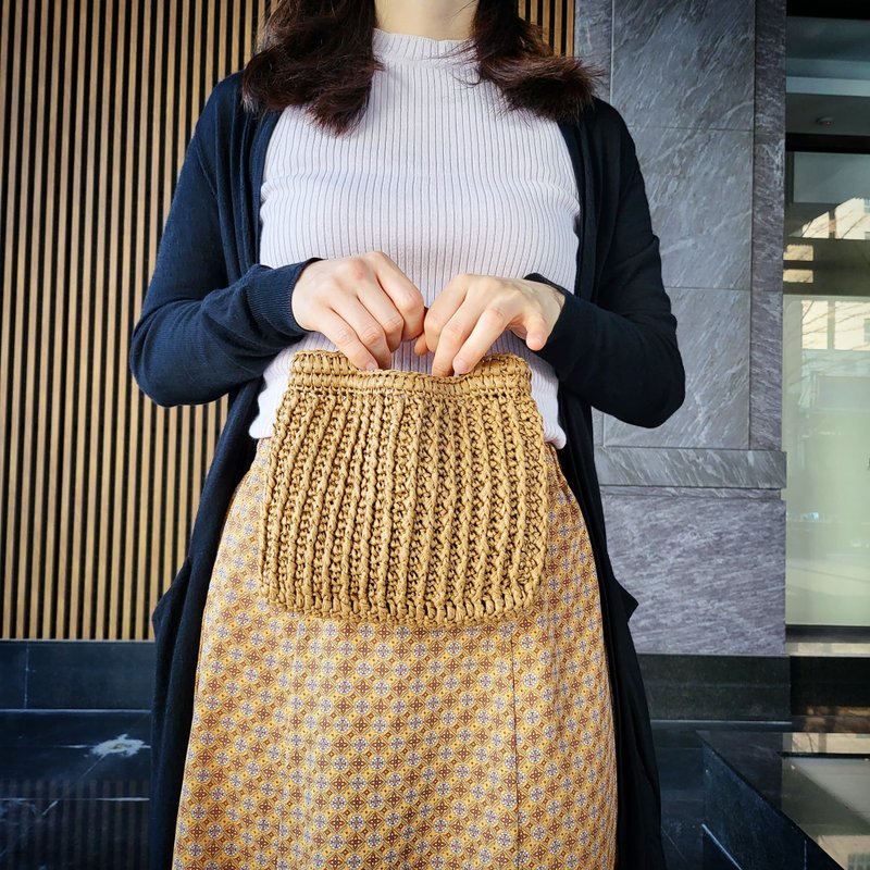 夏季垄沟包  / 手工钩针编织包 - 手提包/手提袋 - 纸 