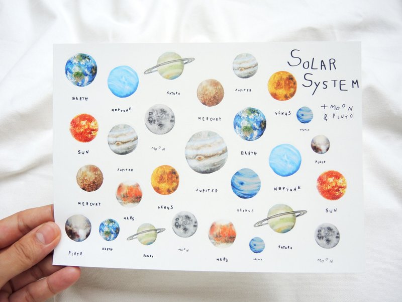 SOLAR  SYSTEM  STICKER - 贴纸 - 防水材质 多色