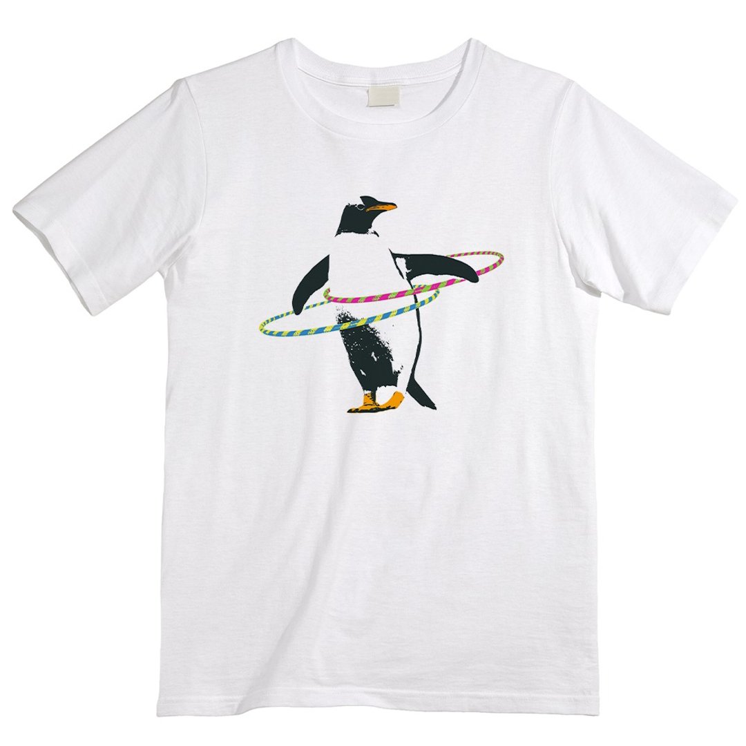 T-shirt / Diet penguin - 男装上衣/T 恤 - 棉 白色