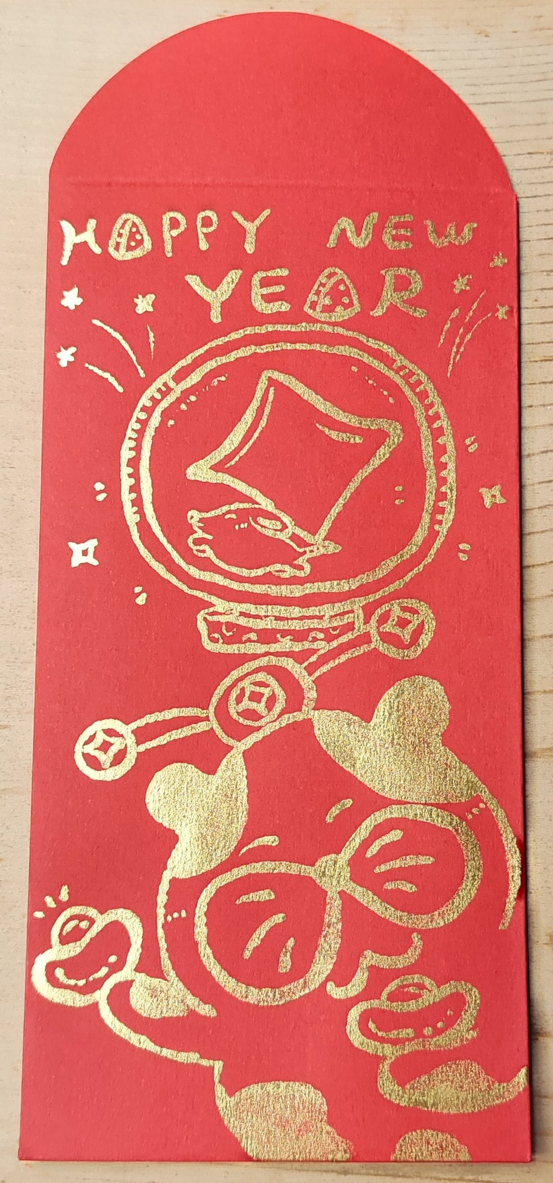 红包袋 / 红包 纯手绘金色红包袋－不理猫 I - 红包/春联 - 纸 红色