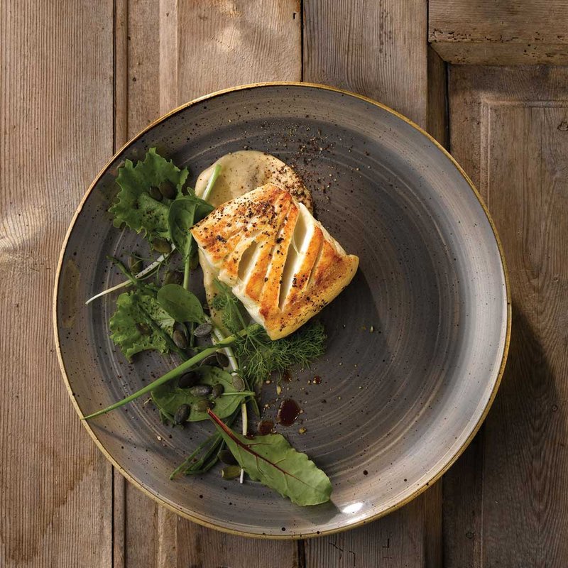 英国Churchill STONECAST点藏系列深邃灰-圆形22cm餐盘 (8.6寸) - 盘子/餐盘/盘架 - 瓷 灰色