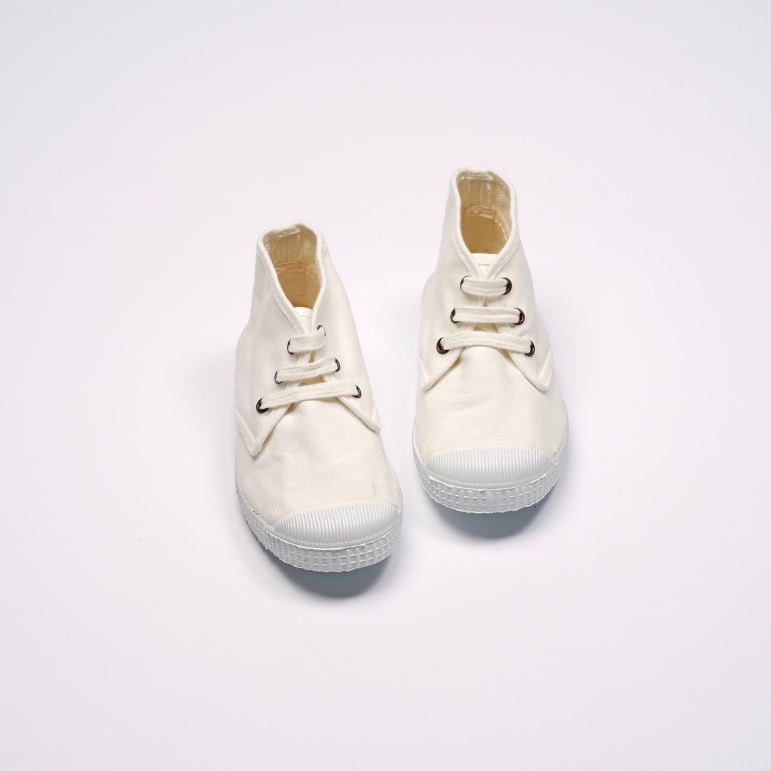 西班牙帆布鞋 CIENTA 60997 05 白色 经典布料 童鞋 Chukka - 童装鞋 - 棉 白色