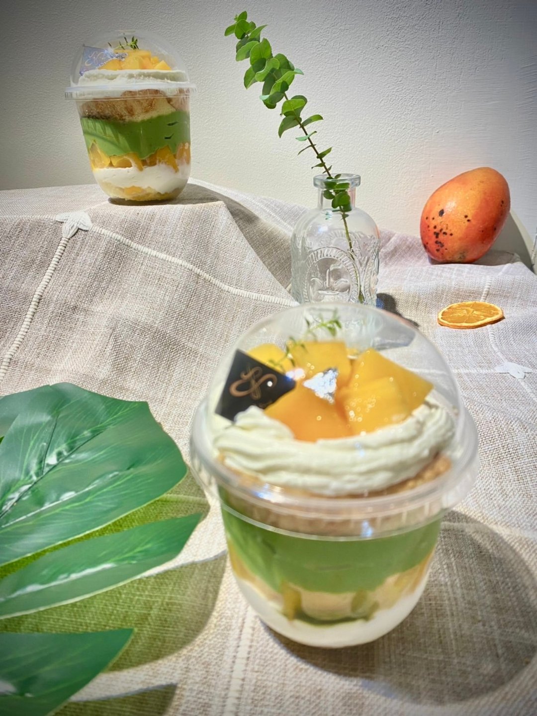 冷冻宅配 2入 热带丛林 芒果抹茶 芒果蛋糕 铄甜点 下午茶 - 蛋糕/甜点 - 其他材质 